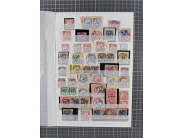 1890/1914, gestempelte Zusammenstellung mit 51 Marken ab etwas Vorläufern und sonst Aufdruckausgabe und Schiffszeichnung, oft