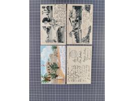 1893/1915, Partie von ca. 130 Belegen, meist Ganzsachenkarten und Ansichtskarten gebraucht/ungebraucht, teils Beförderungsspu