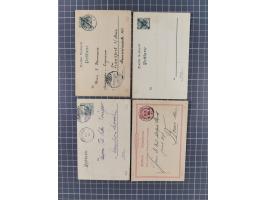 1893/1915, Partie von ca. 130 Belegen, meist Ganzsachenkarten und Ansichtskarten gebraucht/ungebraucht, teils Beförderungsspu