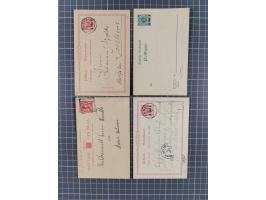 1893/1915, Partie von ca. 130 Belegen, meist Ganzsachenkarten und Ansichtskarten gebraucht/ungebraucht, teils Beförderungsspu