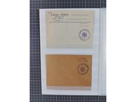 1915/1916, Notmaßnahmen, Partie von sieben Briefen, dabei vier ungebrauchte Umschläge, Eingeborenenbrief (etwas verkürzt) von