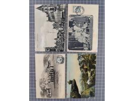 1900/14, Partie von 21 gebrauchten Postkarten mit vielen verschiedenen Motiven, meist in guter Erhaltung