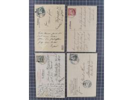 1900/14, Partie von 21 gebrauchten Postkarten mit vielen verschiedenen Motiven, meist in guter Erhaltung