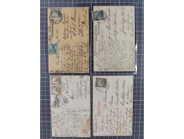 1900/14, Partie von 21 gebrauchten Postkarten mit vielen verschiedenen Motiven, meist in guter Erhaltung