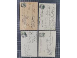 1900/14, Partie von 21 gebrauchten Postkarten mit vielen verschiedenen Motiven, meist in guter Erhaltung