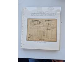 1900/11, schöne spezialisiert zusammengetragene Sammlung ab Reichspost-Ausgabe, dabei viele gute Werte, schöne Briefstücke, v