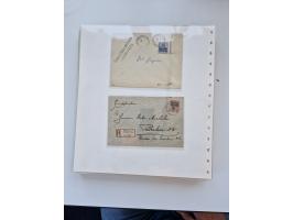 1900/11, schöne spezialisiert zusammengetragene Sammlung ab Reichspost-Ausgabe, dabei viele gute Werte, schöne Briefstücke, v