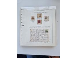 1900/11, schöne spezialisiert zusammengetragene Sammlung ab Reichspost-Ausgabe, dabei viele gute Werte, schöne Briefstücke, v