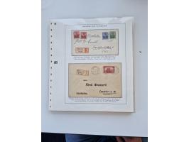 1900/11, schöne spezialisiert zusammengetragene Sammlung ab Reichspost-Ausgabe, dabei viele gute Werte, schöne Briefstücke, v