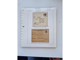 1900/11, schöne spezialisiert zusammengetragene Sammlung ab Reichspost-Ausgabe, dabei viele gute Werte, schöne Briefstücke, v