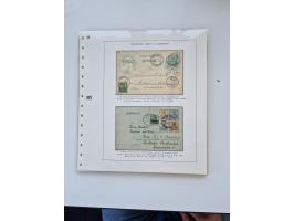 1900/11, schöne spezialisiert zusammengetragene Sammlung ab Reichspost-Ausgabe, dabei viele gute Werte, schöne Briefstücke, v