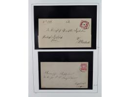 1850/75, gestempelte Sammlung mit einigen besseren Werten, teils auf Briefstücken sowie auf ca. 20 Briefen, dabei u.a. Mi.-Nr
