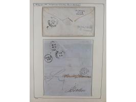 1846/82, BAHNPOST: interessante Sammlung mit 36 Briefen und Karten sowie einigen Briefstücken der Berliner Bahnpostlinien ab 