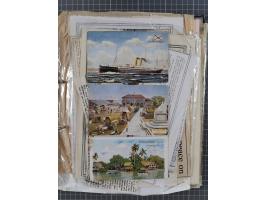1910/49 (ca.), interessante kleine Sammlung Schiffspost mit Hauptaugenmerk auf den Suez Kanal, dabei etwas über 30 Briefe und