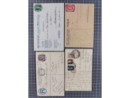 1865/1945, lot with approx. 40 covers, cards and postal stationery, including old Germany with Württemberg frankings and Thur