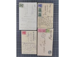 1865/1945, lot with approx. 40 covers, cards and postal stationery, including old Germany with Württemberg frankings and Thur