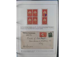 HUNDE: 1894/1992 (ca.), interessante Ausstellungssammlung “Schlittenhunde im Einsatz”, mit vielen Marken, FDCs, Schmuckbriefe