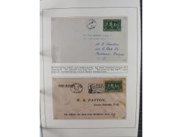 HUNDE: 1894/1992 (ca.), interessante Ausstellungssammlung “Schlittenhunde im Einsatz”, mit vielen Marken, FDCs, Schmuckbriefe