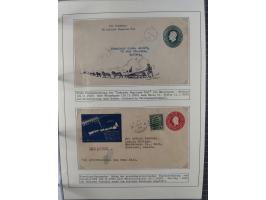 HUNDE: 1894/1992 (ca.), interessante Ausstellungssammlung “Schlittenhunde im Einsatz”, mit vielen Marken, FDCs, Schmuckbriefe