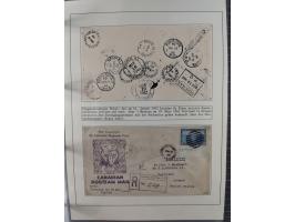 HUNDE: 1894/1992 (ca.), interessante Ausstellungssammlung “Schlittenhunde im Einsatz”, mit vielen Marken, FDCs, Schmuckbriefe