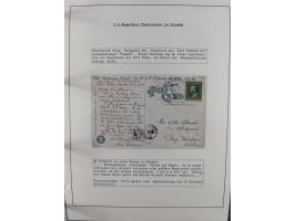 HUNDE: 1894/1992 (ca.), interessante Ausstellungssammlung “Schlittenhunde im Einsatz”, mit vielen Marken, FDCs, Schmuckbriefe