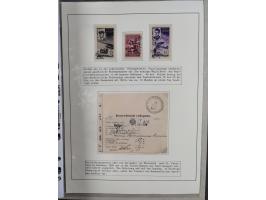 HUNDE: 1894/1992 (ca.), interessante Ausstellungssammlung “Schlittenhunde im Einsatz”, mit vielen Marken, FDCs, Schmuckbriefe