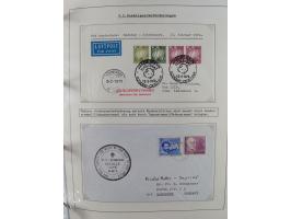 HUNDE: 1894/1992 (ca.), interessante Ausstellungssammlung “Schlittenhunde im Einsatz”, mit vielen Marken, FDCs, Schmuckbriefe