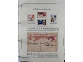 HUNDE: 1894/1992 (ca.), interessante Ausstellungssammlung “Schlittenhunde im Einsatz”, mit vielen Marken, FDCs, Schmuckbriefe