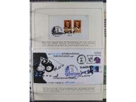 HUNDE: 1894/1992 (ca.), interessante Ausstellungssammlung “Schlittenhunde im Einsatz”, mit vielen Marken, FDCs, Schmuckbriefe