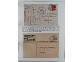 HUNDE: 1894/1992 (ca.), interessante Ausstellungssammlung “Schlittenhunde im Einsatz”, mit vielen Marken, FDCs, Schmuckbriefe