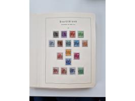 1945/87, vorwiegend postfrische bzw. gestempelte Sammlung, dabei Bund und Berlin doppelt, bis auf wenige jeweils komplett, au