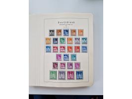 1945/87, vorwiegend postfrische bzw. gestempelte Sammlung, dabei Bund und Berlin doppelt, bis auf wenige jeweils komplett, au