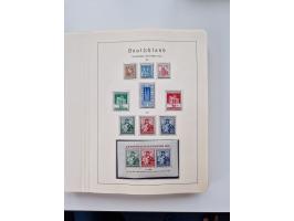 1945/87, vorwiegend postfrische bzw. gestempelte Sammlung, dabei Bund und Berlin doppelt, bis auf wenige jeweils komplett, au
