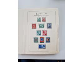 1945/87, vorwiegend postfrische bzw. gestempelte Sammlung, dabei Bund und Berlin doppelt, bis auf wenige jeweils komplett, au