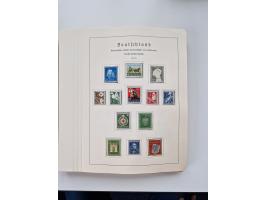 1945/87, vorwiegend postfrische bzw. gestempelte Sammlung, dabei Bund und Berlin doppelt, bis auf wenige jeweils komplett, au