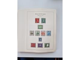 1945/87, vorwiegend postfrische bzw. gestempelte Sammlung, dabei Bund und Berlin doppelt, bis auf wenige jeweils komplett, au