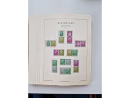 1945/87, vorwiegend postfrische bzw. gestempelte Sammlung, dabei Bund und Berlin doppelt, bis auf wenige jeweils komplett, au