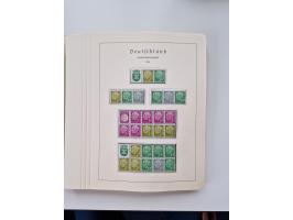 1945/87, vorwiegend postfrische bzw. gestempelte Sammlung, dabei Bund und Berlin doppelt, bis auf wenige jeweils komplett, au