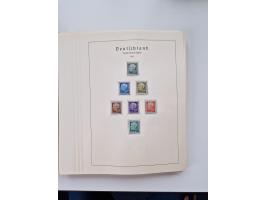 1945/87, vorwiegend postfrische bzw. gestempelte Sammlung, dabei Bund und Berlin doppelt, bis auf wenige jeweils komplett, au