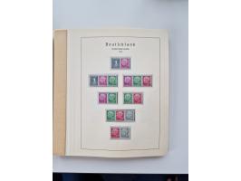 1945/87, vorwiegend postfrische bzw. gestempelte Sammlung, dabei Bund und Berlin doppelt, bis auf wenige jeweils komplett, au