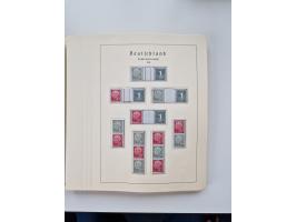 1945/87, vorwiegend postfrische bzw. gestempelte Sammlung, dabei Bund und Berlin doppelt, bis auf wenige jeweils komplett, au