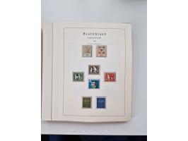 1945/87, vorwiegend postfrische bzw. gestempelte Sammlung, dabei Bund und Berlin doppelt, bis auf wenige jeweils komplett, au