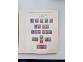 1945/87, vorwiegend postfrische bzw. gestempelte Sammlung, dabei Bund und Berlin doppelt, bis auf wenige jeweils komplett, au