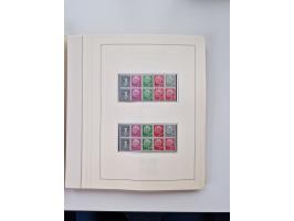 1945/87, vorwiegend postfrische bzw. gestempelte Sammlung, dabei Bund und Berlin doppelt, bis auf wenige jeweils komplett, au