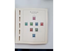 1945/87, vorwiegend postfrische bzw. gestempelte Sammlung, dabei Bund und Berlin doppelt, bis auf wenige jeweils komplett, au