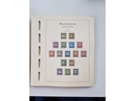 1945/87, vorwiegend postfrische bzw. gestempelte Sammlung, dabei Bund und Berlin doppelt, bis auf wenige jeweils komplett, au