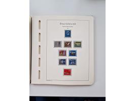 1945/87, vorwiegend postfrische bzw. gestempelte Sammlung, dabei Bund und Berlin doppelt, bis auf wenige jeweils komplett, au