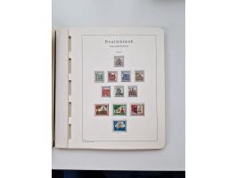 1945/87, vorwiegend postfrische bzw. gestempelte Sammlung, dabei Bund und Berlin doppelt, bis auf wenige jeweils komplett, au