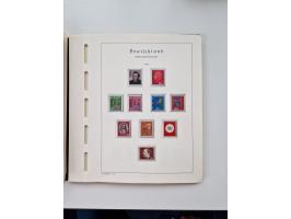 1945/87, vorwiegend postfrische bzw. gestempelte Sammlung, dabei Bund und Berlin doppelt, bis auf wenige jeweils komplett, au