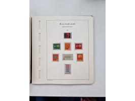 1945/87, vorwiegend postfrische bzw. gestempelte Sammlung, dabei Bund und Berlin doppelt, bis auf wenige jeweils komplett, au